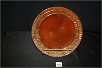 Frankoma Pottery Plate w/Sequoyah's Alphabet