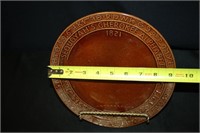 Frankoma Pottery Plate w/Sequoyah's Alphabet