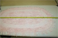 Pink bath rugs (Oval) 6 Identical rugs