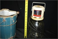Hand crank Ice Cream maker; wooden bucket; Churn