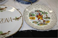 Full Size Decorative Plates; Arizona; Mt. Rushmore