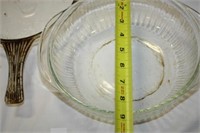 Rangetek Glass Frying Pan; Pyrex Bowl/Baking Dish