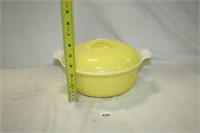 Descoware Belgium Baking Dish - Yellow w/lid