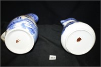 Napco Chinoiserie Style Pitchers (2)