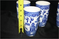 Chinoiserie Like Ceramic Drinking Glasses - Japan