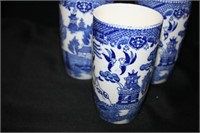 Chinoiserie Like Ceramic Drinking Glasses - Japan