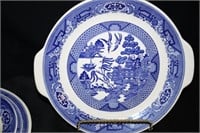 Blue/White Bowl Set (3) ; Serving Plates w/handles
