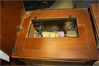 New Home Sewing Machine in Cabinet - has manual