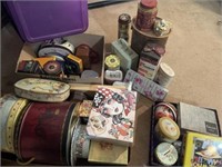 40+/- Vintage Tin Containers