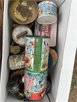 10+/- Collectible Tin Cans
