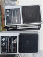 1 Box of Radios, Telephones, hot plate, & TV