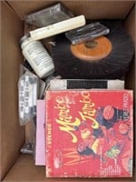 3 Boxes, Christmas decor,  Cassette Tapes, Hand