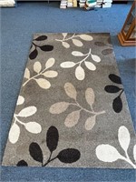 Vintage area rug brown tones 63”x91”
