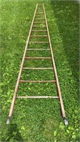 Antique Wood Ladder 17 Feet