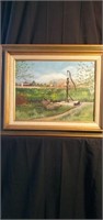 Connie Johnson painting of country setting