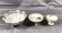 3 Hand Painted Nippon Pieces