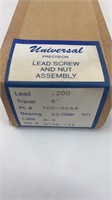 Universal Precision Lead Screw and Nut Assembly