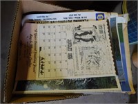 Box of calendars