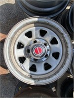 2- Ford 5 Hole Wheels 15” Actual Diameter