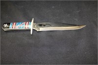 Stainless Knife Indian Print Handle