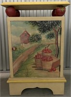 HAND PAINTED YELLOW CABINET
