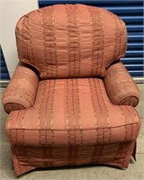 SALMON UPHOLSTERED SIDE CHAIR