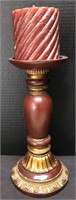 DECORATIVE CANDLE STICK WITH WINE CANDLE