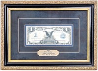 Coin Framed-Matted, 1899 Silver Certificate Note