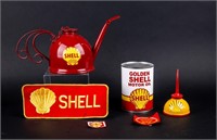 Lot of Vintage Shell Motor Oil Memorabilia