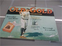 Old Gold Metal Sign
