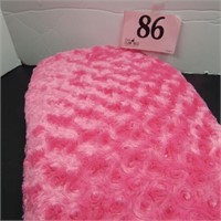 FUZZY PINK FABRIC APPROX 72X40