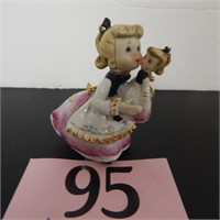 GIRL WITH  DOLL FIGURINE-SMALL CHIPS