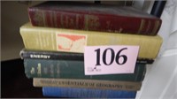 ASSORTED TEXTBOOKS 1957, 1968, 1931, 1943 AND