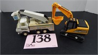 METAL BELLSOUTH TONKA TRUCK AND FRONT LOADER 5 IN