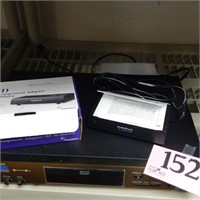 TEVION DVD PLAYER WITH ADAPTER