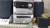 AIWA DIGITAL AUDIO SYSTEM WITH SPEAKERS AND