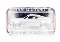Coin 1 Ounce Silver Bar of 1970 Mustang