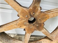 Old Gilbert Wood Split Pulley, Made in Saginaw