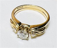 14kt Gold Ladies Diamond Ring Engagement Set,