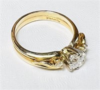 14kt Gold Ladies Diamond Ring Engagement Set,