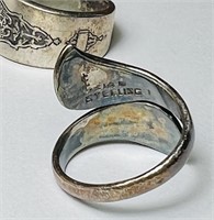 3 Rings, 1 marked Sterling