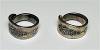 3 Rings, 1 marked Sterling