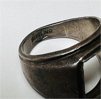 4 Rings, 2 Marked Sterling, Bracelet marked