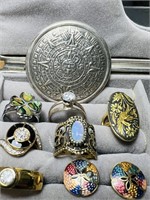 Jewelry Box With Rings, earrings and more, some