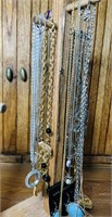 Necklace Hanger Loaded with Necklaces, Some