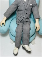 1988 Talking Pee Wee Herman Doll with Chair, Doll