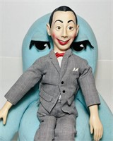 1988 Talking Pee Wee Herman Doll with Chair, Doll