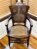 Old Armed Chair with Webb back and Bottom, great