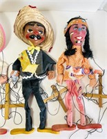4 Mariachi String Puppets