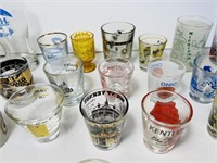 Souvenir Shot Glasses from all around the USA